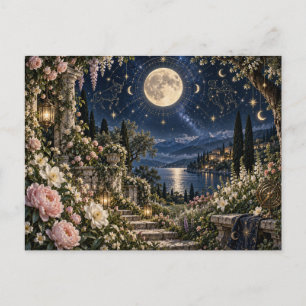 Carte Postale Taurus Gémeaux Paysage Zodiaque Céleste au Bord du
