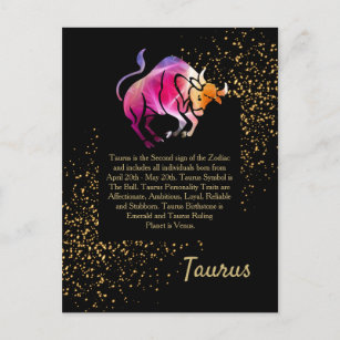 Carte Postale Taurus Le Taureau
