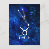 Taurus Zodiac Constellation Bleu Galaxie Céleste