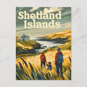 Carte Postale Tavel des îles Shetland