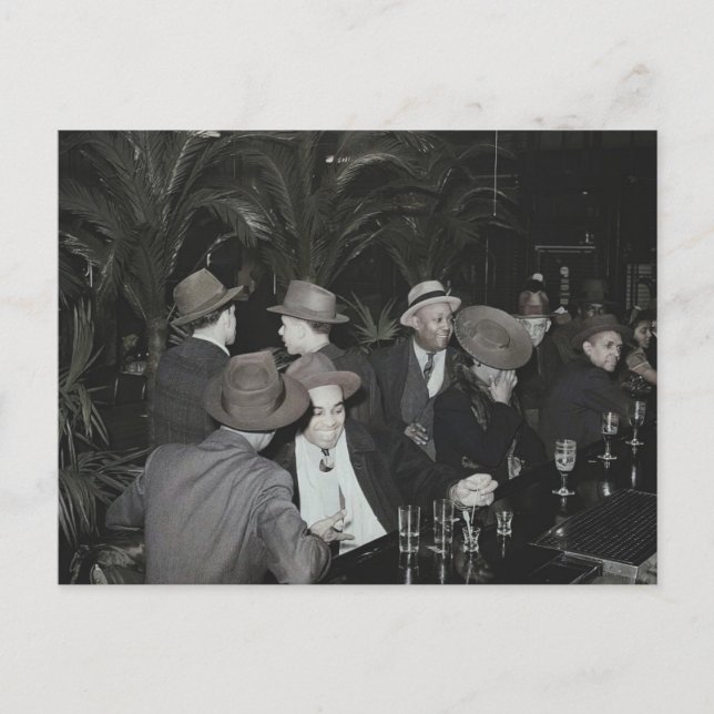 Carte Postale Taverne Palm colorisée 47e rue  (Devant)