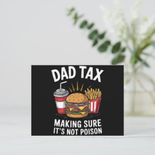 Carte Postale Taxe Papa S'assurer que ce n'est pas du poison Fêt