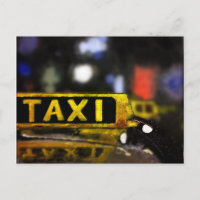 Carte postale Taxi