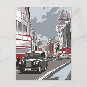 Carte Postale Taxi à Londres