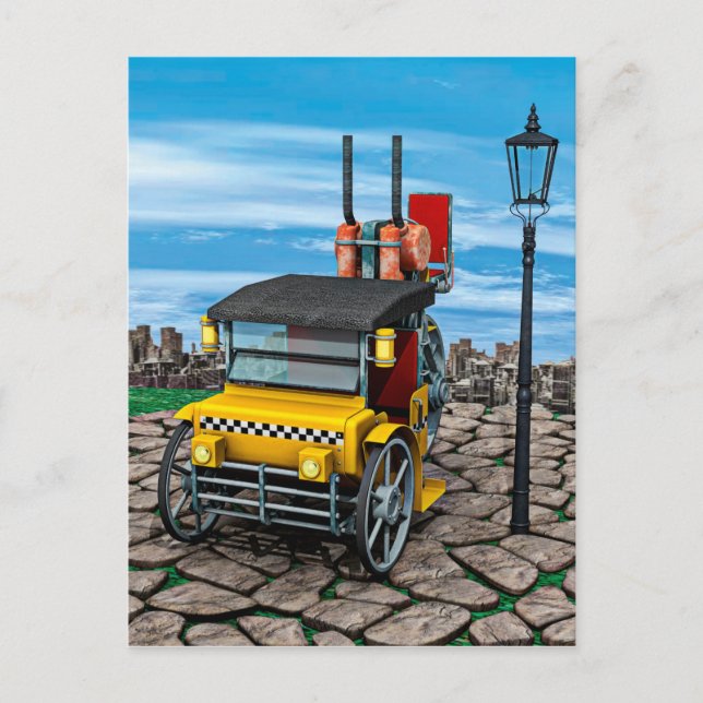 Carte Postale Taxi à vapeur (Devant)