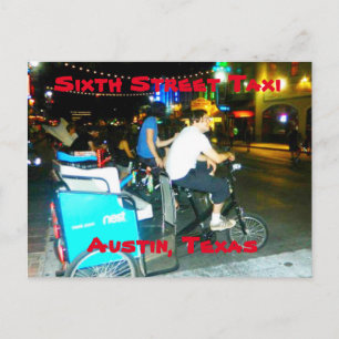 Carte postale Taxi de la sixième rue