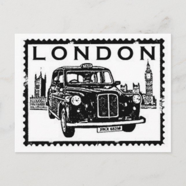 Carte Postale Taxi de Londres (Devant)