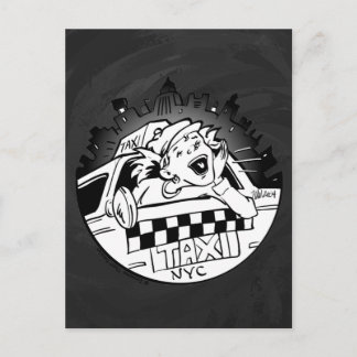 Carte Postale Taxi fille