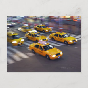 Carte Postale Taxi Jaune de New York