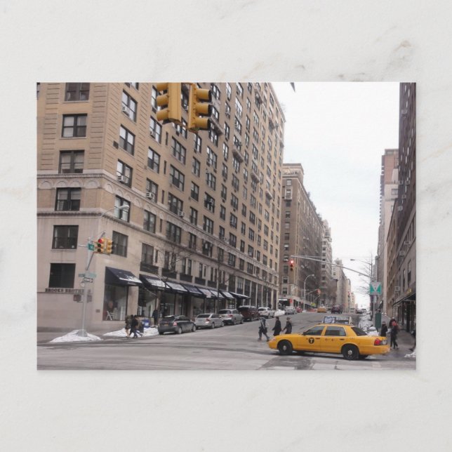 Carte Postale Taxi jaune de New York (Devant)