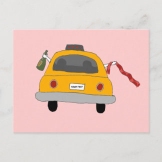 Carte postale Taxi Night Out pour les filles