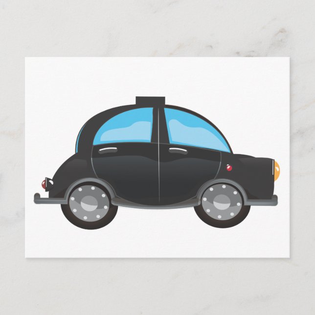 Carte Postale Taxi noir (Devant)