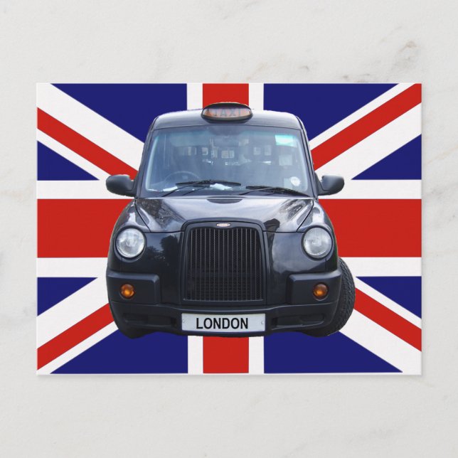 Carte Postale Taxi noir de Londres (Devant)