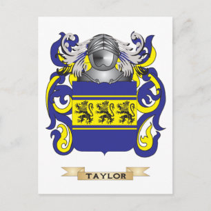 Carte Postale Taylor Family Crest (Armoiries)