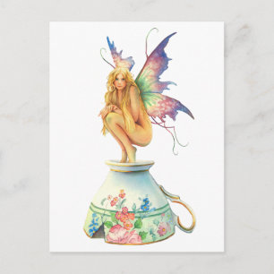 Carte Postale "Tea Cup Fairy" De Scot Howden