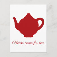 Tea moderne théière rouge