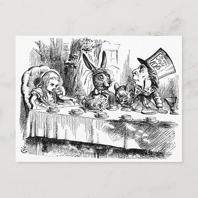 Carte Postale Tea Parties & Folie (Devant)