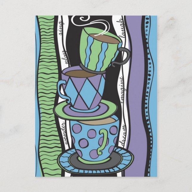 Carte postale Tea Party (Devant)