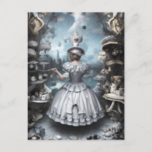 Carte Postale Tea Party Alice au pays des merveilles Imaginaire 