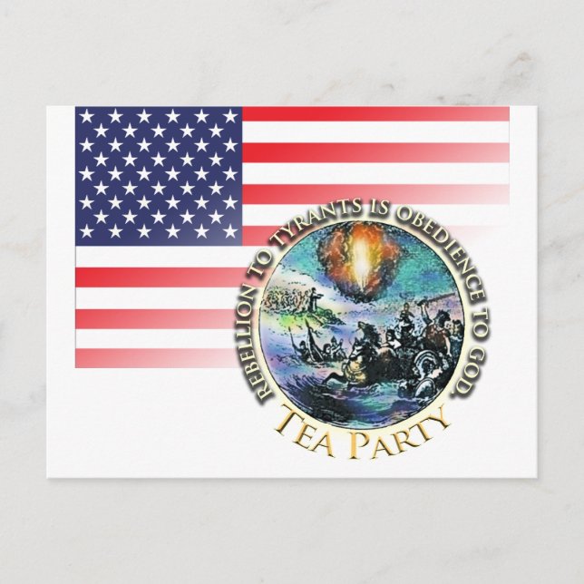 Carte postale Tea Party Rebellion (Devant)