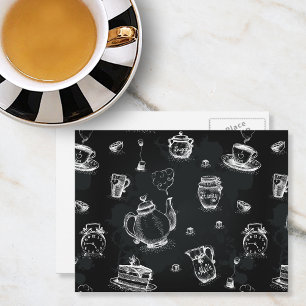 Carte Postale Tea Time Black