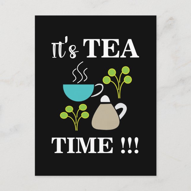 Carte Postale Tea Time Tea Lover Tea Cup (Devant)
