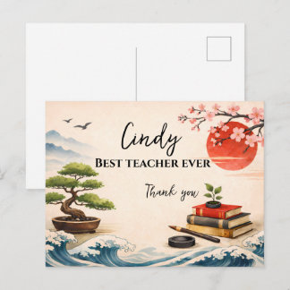 Carte Postale Teacher Thank You Gift | End of School Year