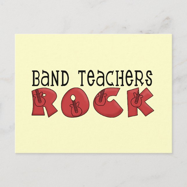 Carte Postale Teachers de bande T-shirts et cadeaux Rock (Devant)