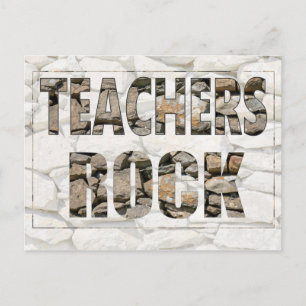 Carte Postale Teachers Rock