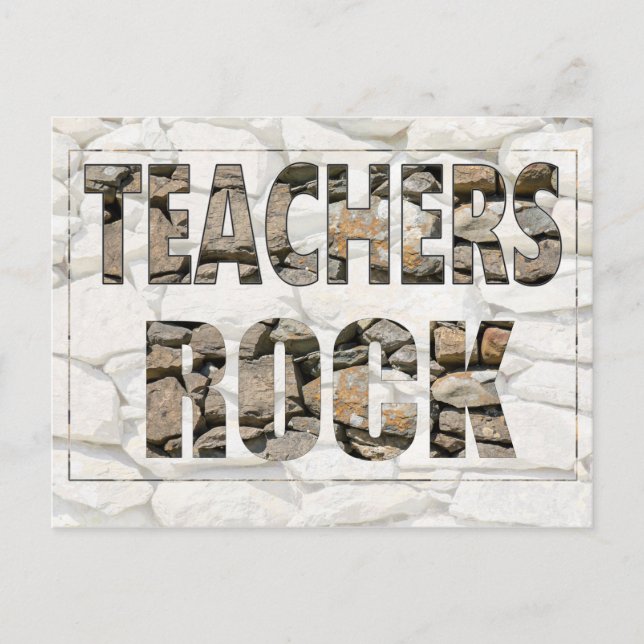 Carte Postale Teachers Rock (Devant)