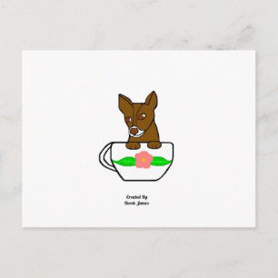 Carte postale Teacup Chihuahua