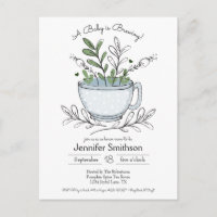 Teacup Floral Tea Party Baby shower Pos