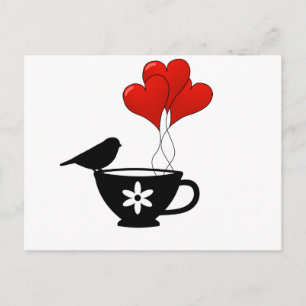 Carte Postale Teacup of Hearts