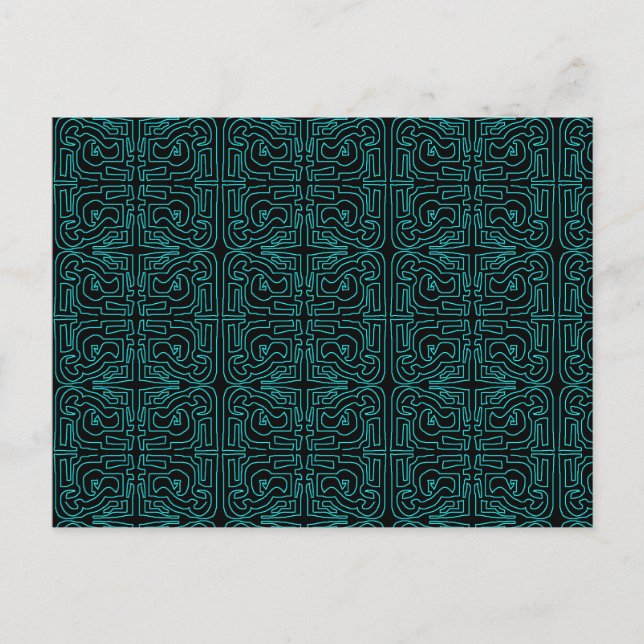 Carte postale Teal Maze de Mark Edward Westerfield (Devant)