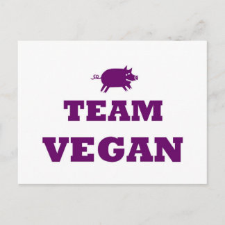 Carte postale Team Vegan