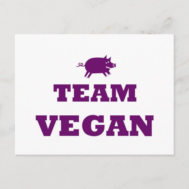Carte postale Team Vegan (Devant)