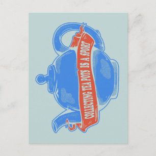 Carte Postale Teapot Collecte de théières