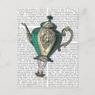 Carte Postale Teapot volant 1 Vert et Jaune