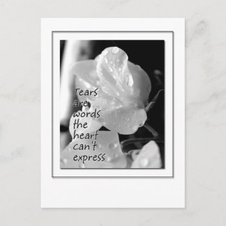 Carte Postale Tears