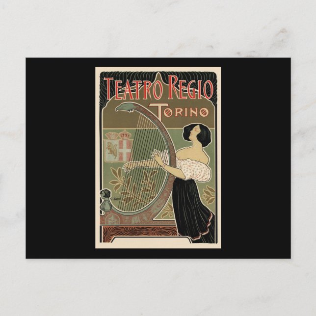 Carte Postale Teatro Regio Torino (Devant)