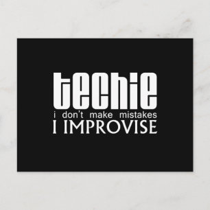 Carte Postale Techie Improvise