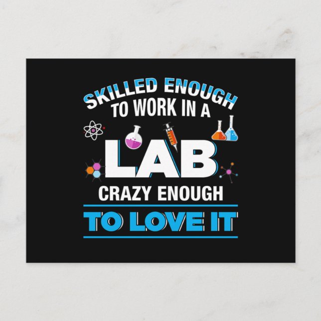 Carte Postale Technicien de laboratoire Test Médicale de médecin (Devant)