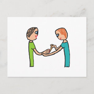 Carte Postale Technicien de salon de bar à ongles