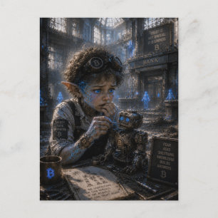 Carte Postale Technicien d'excitation / Robotique / Banque