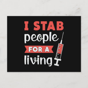 Carte Postale Technicien En Dialyse Je Stab Les Gens Pour Vivre
