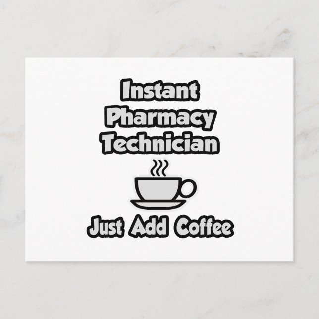Carte Postale Technicien en pharmacie instantané .. Juste ajoute (Devant)
