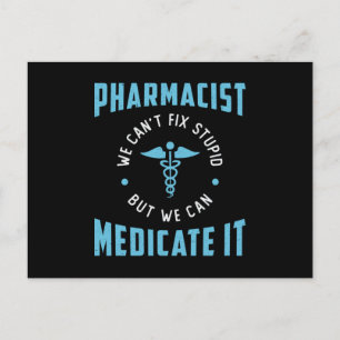 Carte Postale Technicien en pharmacie Pharmacien Médicament Info