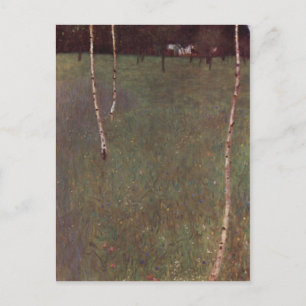 Carte Postale Technique Klimt, Gustav Bauernhaus mit Birken 1900