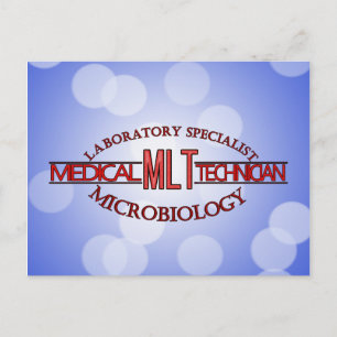 CARTE POSTALE TECHNIQUE LABORATOIRE SPÉCIALISTE MLT MICROBIOLOGI