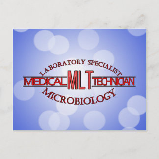 CARTE POSTALE TECHNIQUE LABORATOIRE SPÉCIALISTE MLT MICROBIOLOGI